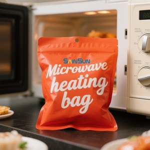 Bolsas de Embalaje de Alimentos Personalizadas para Microondas, Aptas para Uso Alimentario, Resistentes a Altas Temperaturas, para Cocción al Vapor, con Base para Cocinar - Product Image 6
