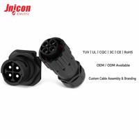 Connecteur industriel à baïonnette M40 4 broches 120A 600V IP67 Prise circulaire haute intensité pour stockage d'énergie TUV