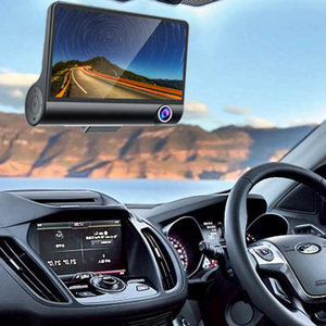 Top vente 1080P 4.0 pouces avant et arrière double objectif voiture DVR IPS écran tactile enregistreur Dash Cam voiture caméra boîte noire - Product Image 2