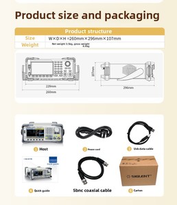 Générateur de signaux électroniques Siglent Dingyang SDG6032/52X, 350-500 MHz, double canal, 2.4GSa/s, 16 bits - Product Image 6