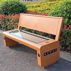 Güneş enerjili banklar açık Park bahçe sokak mobilyası tezgah - Product Image 1