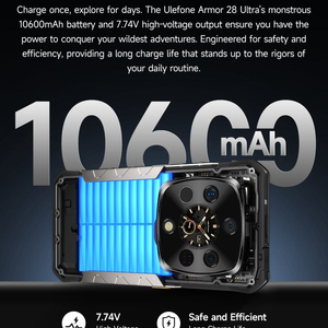 สมาร์ทโฟน Ulefone Armor 28 Ultra รุ่นทนทานพิเศษ 16+1TB 5G กล้องถ่ายภาพความร้อน มองเห็นในเวลากลางคืน แบตเตอรี่ 10600mAh ระบบปฏิบัติการ Android 15 หน้าจอ Amoled รองรับ NFC - Product Image 3