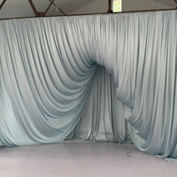 Rideaux de fond de scène en polyester sur mesure, plusieurs couleurs, pour salle de banquet, vitrine, décoration de scène