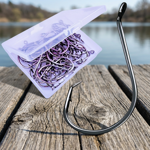 Anzuelo Luminoso de Acero al Carbono para Pesca de Calamar, Anzuelo Circular de Cuatro Puntas para Pesca con Señuelos, Pesca en Océano, Playa, Barco, Roca, Personalizado OEM - Product Image 2