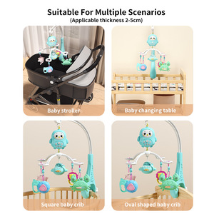 Móvil musical popular <span class=keywords><strong>para</strong></span> cuna <span class=keywords><strong>de</strong></span> bebé con <span class=keywords><strong>juguetes</strong></span> colgantes, control remoto y proyección - Product Image 5