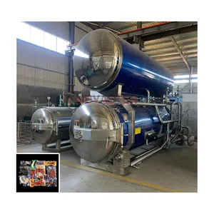 Steam Water Spray Retort Fruit Juice Processing Autoclave Sterilizer for Canning Milk Beverage