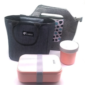 Boîte à lunch Premium avec diviseur mobile Couverts Nouveau design en plastique sans BPA Brotdose Mit Trennwand <span class=keywords><strong>kinder</strong></span> Kunsstoff 2 Deckel - Product Image 3
