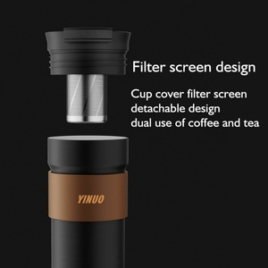 แก้วกาแฟแบบพกพา ขนาด 530 มล. ผลิตจากสแตนเลสสตีลสองชั้น เก็บความร้อน-เย็น พร้อมฝาปิด เหมาะสำหรับการเดินทางและตั้งแคมป์ - Product Image 6