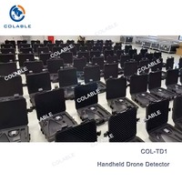 Detector de Drones Portátil COL-TL1B, Tipo Maletín, Alcance de 10 km, Control Remoto WIFI, Alarma con Volumen Ajustable, Batería de Litio, Seguridad UAV