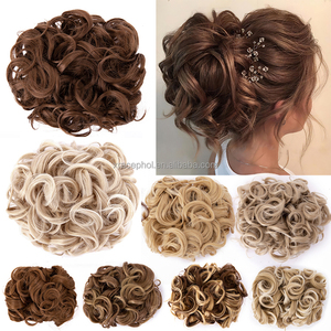 Peignes bouclés en désordre Extensions de <span class=keywords><strong>chignon</strong></span> à cheveux Highlight Easy Stretch Hair Dish <span class=keywords><strong>Chignon</strong></span> Clip In Postiche avec grand peigne <span class=keywords><strong>Chignon</strong></span> - Product Image 2