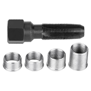 Bộ Dụng Cụ Sửa Chữa Ren Bugi 14Mm Dụng Cụ Sửa Chữa Ren Và Ren Chèn <span class=keywords><strong>Spark</strong></span> <span class=keywords><strong>Plug</strong></span> Rethreader <span class=keywords><strong>Kit</strong></span> - Product Image 5