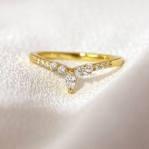 Ins 18K Gold Plated Brass Pigeon Zircon Moss Agate <b>Ring</b> <b>Stack</b> <b>Ring</b> Design Multi Color Wedding Charm Jewelry for Women - Product Image 2