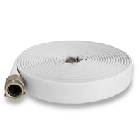 Tuyau d'incendie flexible en polyester avec doublure EPDM, simple ou double enveloppe, 38-65 mm, 400 PSI, pour la protection incendie industrielle