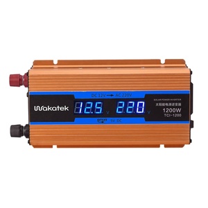 WAKATEK 350W 700W 900W DC 12 볼트 24 48 60 72V AC 220 볼트 홈 컨버터 태양 전원 수정 사인파 인버터 - Product Image 1