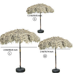 Sombrilla de playa natural para exteriores, venta al por mayor, fabricación de fábrica, sombrilla de hierba de ocio, sombrilla de seis huesos de 2,5 metros - Product Image 2