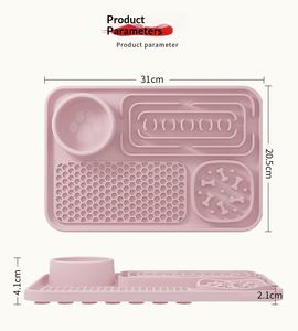 Nouveau Tapis de Manger en Silicone pour Animaux de Compagnie, Assiette Anti-Glouton, Plaque Épaisse Résistante aux Morsures et à l'Usure, Tapis de Léchage pour Chiens, Utilisation Transfrontalière - Product Image 5