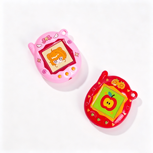 Porte-clés rotatif personnalisé <span class=keywords><strong>Tamagotchi</strong></span> Beat Game Console en acrylique, motif dessin animé, mignon, pour sac ou téléphone - Product Image 1