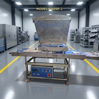 Nouvelle machine à trancher la viande automatique en acier inoxydable SUS304, capacité de 700 kg/h, épaisseur réglable pour l'usine alimentaire et des boissons, tranchage de la viande