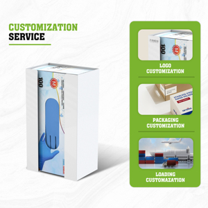 304 Stainless Steel White Color Coating Disposable Glove Box Holder for Medical & Food Processing - Product Image 2
