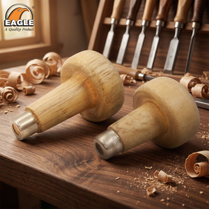 Eagle Wood Mushroom Shape Graver Handles Jewelry Making Supplies Kit for DIY Crafting Essential for Artists and Jewelers - Product Image 3