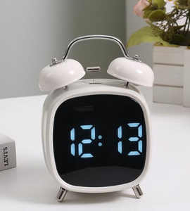 Multi-function Digital Desk <b>Clock</b> Twin Bell Alarm <b>Clock</b> <b>LED</b> Digital Table Alarm <b>Clock</b> - Product Image 4