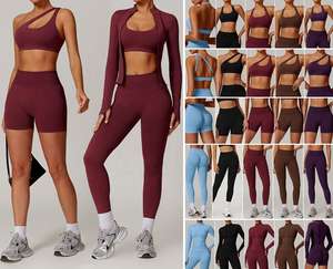 เสื้อชั้นในโยคะผู้หญิงไซส์ XL แบบผูกคอ ไร้ตะเข็บ ยืดหยุ่น นุ่ม แห้งเร็ว ระบายอากาศได้ดี เหมาะสำหรับวิ่งและออกกำลังกาย - Product Image 1