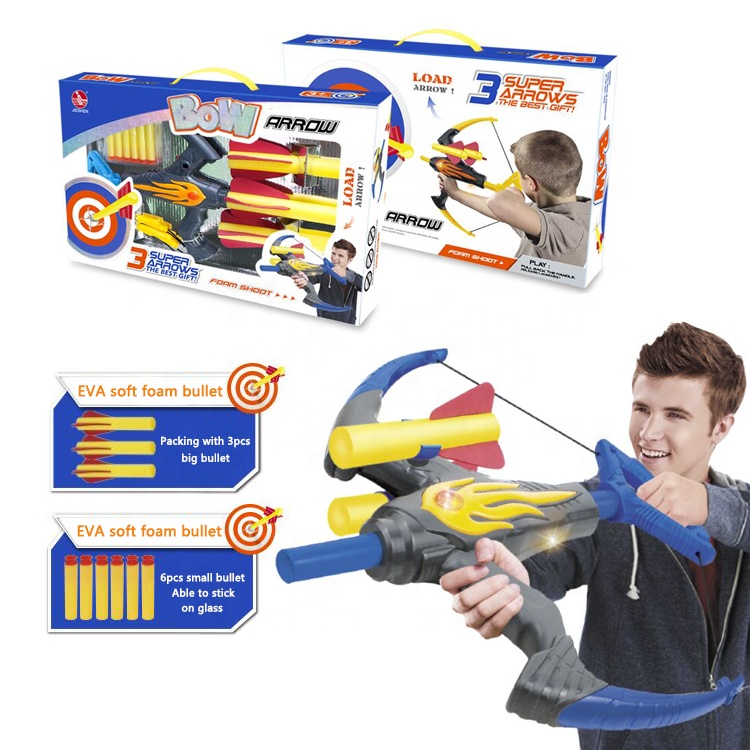 Высококачественный мягкий пенопластовый набор для игр на открытом воздухе, игрушечный легкий охотничий лук и стрелы, игрушечный набор для стрельбы из лука, игрушка для детей