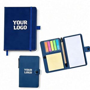 2026 Manufacture Wholesale for Promo Gift Business Office Work Logo Pu Colorful Leather Notebook With Pen Holder - Product Image 1