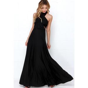 Vestido Elegante de Fiesta para Mujer, Corte A, Sin Mangas, Largo, Convertible, con Cordones y Encaje, Nuevo Vestido de Noche Largo a la <span class=keywords><strong>Moda</strong></span> - Product Image 2