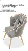 Chaise de maquillage pour la maison, chambre à coucher féminine, chaise inclinable en forme de pétale, dossier style nordique, luxe léger, simple et moderne, pour bureau et manucure