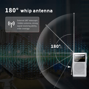 Nuevo <span class=keywords><strong>Radio</strong></span> AM/FM de Bolsillo Pequeño con Banda Meteorológica NOAA, Búsqueda Automática, Almacenamiento, Reproductor USB/SD/MP3, <span class=keywords><strong>Radio</strong></span> <span class=keywords><strong>por</strong></span> <span class=keywords><strong>Internet</strong></span>, Material Plástico - Product Image 4