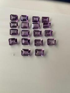 กระเป๋าอเมทิสต์บราซิลแบบธรรมชาติ/สร้อยคอรูปแปดเหลี่ยมละเอียดหลากหลายชนิดประกอบด้วยเพชรมรกตรูปวงรีลูกแพร์ - Product Image 5