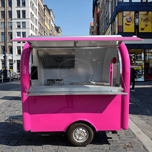 Keranjang Layanan luar ruangan Mini dapat disesuaikan truk makanan portabel untuk kopi & es krim katering perlengkapan dapur lengkap termasuk - Product Image 2