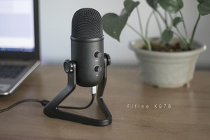 Fifine <span class=keywords><strong>K678</strong></span> USB คอมพิวเตอร์พีซีคอนเดนเซอร์ไมโครโฟนสตูดิโอสำหรับแล็ปท็อปการเล่นเกมการบันทึกพ็อดคาสท์ - Product Image 4