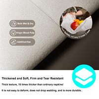 Serviettes de table jetables personnalisées avec logo, aspect lin, pour couverts de dîner