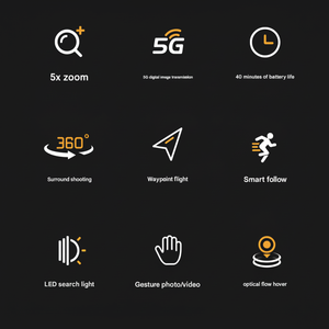 UAV AE86 avec retour automatique à la maison, photographie aérienne de qualité professionnelle haute définition, évitement d'obstacles au laser - Product Image 1