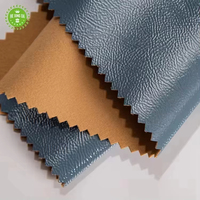 Tissu en cuir synthétique microfibre teignable sur mesure OEM, cuir synthétique tendance et doux, tissu pour vêtements
