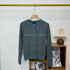 Suéter de lana de punto ajustado informal con logo personalizado estilo Ralph, cálido para invierno, para mujer, Colección Old Money 2026 - Product Image 6