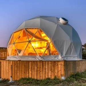 26ft Outdoor Igloo Prefab Luxury Resort Hotel House Camping Glamping Geodesic Dome Tent