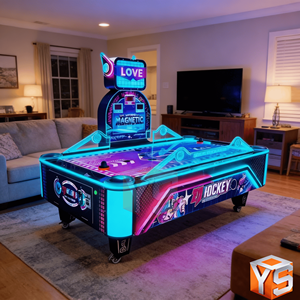 Table de Hockey Aérien <span class=keywords><strong>Magique</strong></span> à Monnayeur ZDYS, Machine de Jeu de Loterie, 2 Joueurs, Double Écran, Certifiée CE 1 An, Vente Directe Usine - Product Image 2