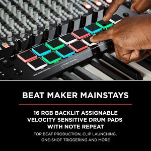 Clavier MIDI USB M-AUDIO Oxygen Pro 49 touches avec pads de rythme, boutons et faders programmables, son Native Instruments - Product Image 6