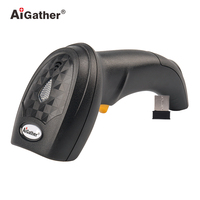 Lector de Códigos de Barras Inalámbrico 1D 2D, Escáner de Códigos QR con Receptor USB de 2.4GHz para Uso en Computadoras Portátiles/Estacionarias