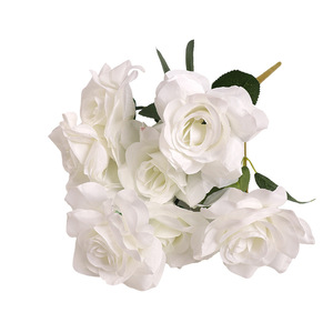 Xinchengzhi Ramo de Rosas Artificiales de 9 Cabezas, 30cm-190cm, Flores de Seda y Plástico, Decoración de Boda, Ramo de Mano, Estilo Nórdico - Product Image 4