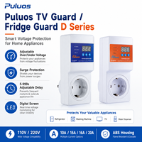 Protection contre les surtensions et les sous-tensions Puluos TV Fridge Guard série D, prise de courant 10A 15A 16A 20A