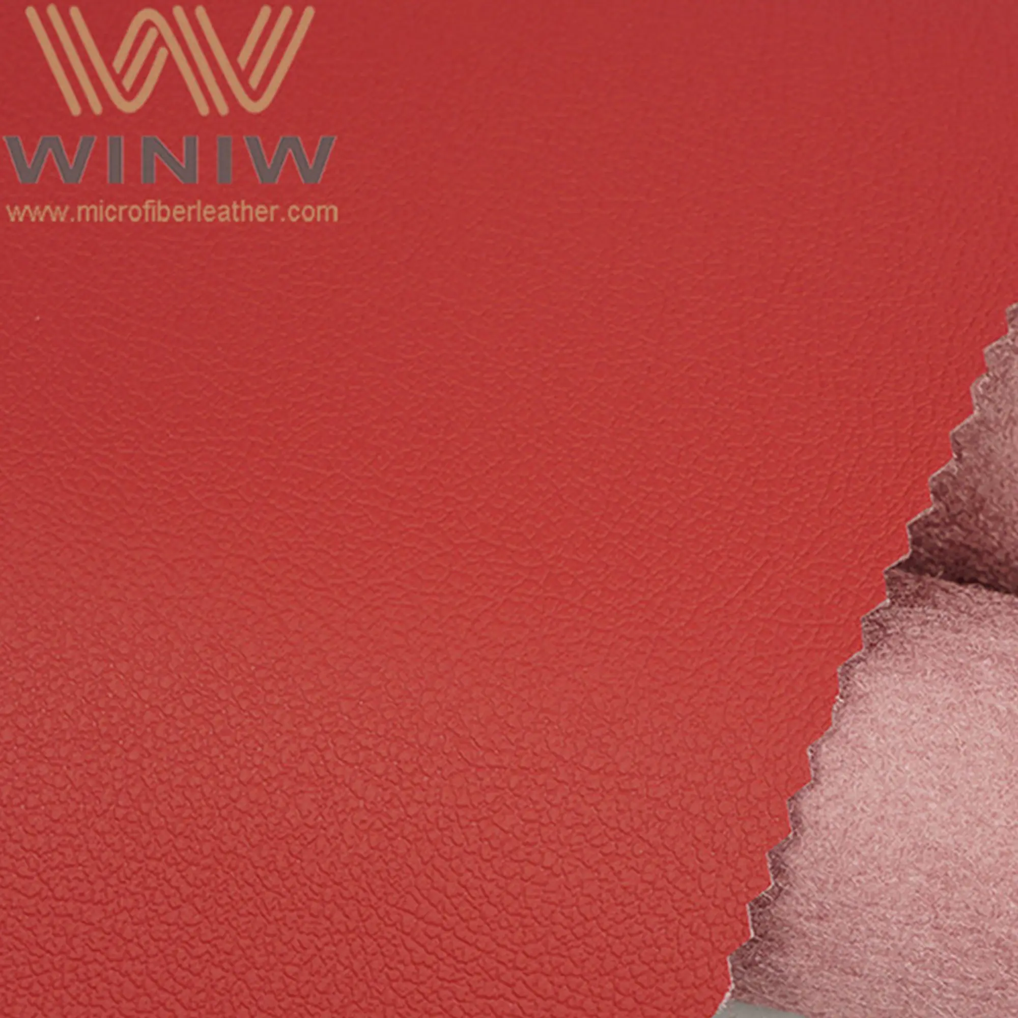 Eco-Friendly Durable Wear-resistance Automotive Upholstery peach color Thin and light Center console Decorate Leather