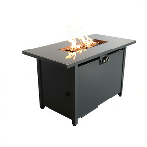 Db Modern - Chimenea Rectangular de 43 Pulgadas de Acero Inoxidable para Exteriores, con Combustible de Bioetanol, Ecológica, Independiente - Product Image 1