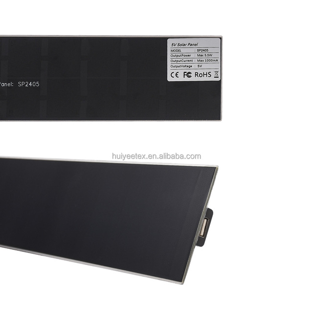 Window Small Solar Panel 5V 5W 1A USB Solar Charger for Blinds and Shades, Charge to Roller Blinds Battery