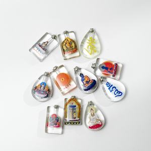 Buddhistischer Schmuck Grüne Tara Medizin Buddha Anhänger Gesegnete tibetische Buddhismus Halskette - Product Image 1