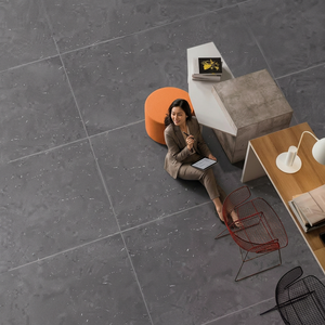 Chino 600x1200mm Vega Aqua pared cerámica tallado acabado 24x48 mármol mate porcelana azulejos Lithics Nero Slip Tile - Product Image 1