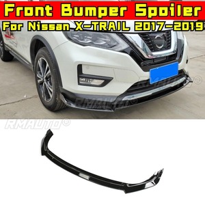 For Nissan X-TRAIL 2017-2019 Car Front Bumper <b>Lip</b> <b>Splitter</b> Diffuser Body Kit Gloss Black Bumper Protector Modification Part - Product Image 1